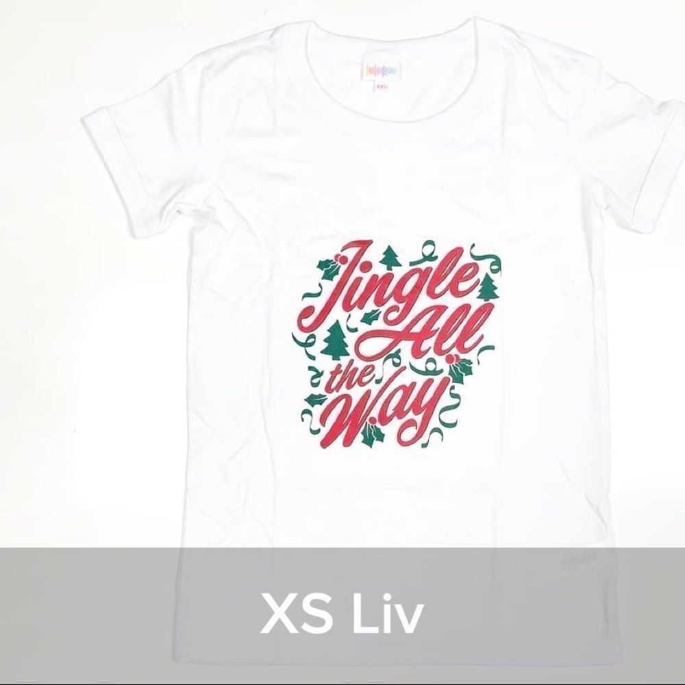 Lularoe Liv Holiday Tee - Size XS